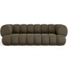 Buy Velvet Upholstered Sofa - Modern Style - 2/3 Seater - Curved Premium Taupe 61486 - in the UK