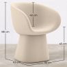Buy Modern Armchair in Contemporary Style - For Hotel and Restaurant Decoration - Fantone White 61583 - in the UK