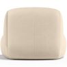 Buy Organic-Shaped Lounge Armchair - Velvet Upholstered Armchair Scandinavian Modern Design - Dustine White 61587 home delivery