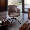 Buy Modern Swivel Armchair with High Comfort - For Restaurants and Exclusive Spaces - Podd Chocolate 61584 in the United Kingdom