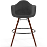 Buy Velvet Bar Stool - Scandinavian Design and Dark Wood Legs - Skandiva  Yellow 61599 - in the UK