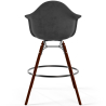 Buy Velvet Bar Stool - Scandinavian Design and Dark Wood Legs - Skandiva  Yellow 61599 in the United Kingdom