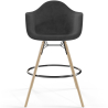 Buy Velvet Bar Stool - Scandinavian Design and Wooden Legs - Skandiva  Yellow 61597 - in the UK