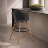 Buy Velvet Bar Stool - Scandinavian Design and Wooden Legs - Skandiva  Yellow 61597 at MyFaktory