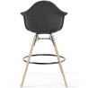 Buy Velvet Bar Stool - Scandinavian Design and Wooden Legs - Skandiva  Yellow 61597 in the United Kingdom