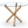Buy Round Dining Table - Scandinavian Design - 4/5 Diners - Liona Natural 61602 - in the UK