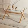 Buy Rectangular Dining Table - Scandinavian Design - 6 Diners - Liona Natural 61603 - prices