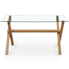 Buy Rectangular Dining Table - Scandinavian Design - 6 Diners - Liona Natural 61603 - in the UK