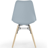 Buy Dining Chair with Cushion - Scandinavian Design and Wooden Legs - Lumi Light grey 61604 at MyFaktory