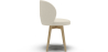 Buy Dining chair upholstered in white boucle - Seranda White 61606 with a guarantee