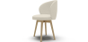 Buy Dining chair upholstered in white boucle - Seranda White 61606 at MyFaktory