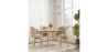 Buy Dining chair upholstered in white boucle - Seranda White 61606 - prices