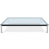 Buy Glass Coffee Table SQUAR - 80cm Steel 13299 - in the UK