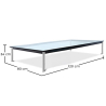 Buy Glass Coffee Table SQUAR - 80cm Steel 13299 with a guarantee