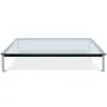 Buy Glass Coffee Table SQUAR - 80cm Steel 13299 - in the UK