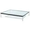 Buy Glass Coffee Table SQUAR - 80cm Steel 13299 in the United Kingdom