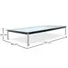 Buy Glass Coffee Table SQUAR - 80cm Steel 13299 - in the UK