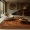 Buy Vintage Oriental Carpet - (290x200 cm) - Umber Multicolour 61624 - in the UK