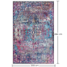 Buy Vintage Oriental Carpet - (290x200 cm) - Indigo Multicolour 61626 - prices