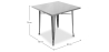 Buy Bistrot Table Metalix - Metal Steel 58359 home delivery