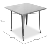 Buy Bistrot Metalix table - Metal Steel 58359 home delivery