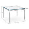 Buy Square Coffee Table Kanel  Steel 16313 at MyFaktory