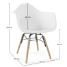 Buy Children's Chair Scandinavian Design - Wooden Legs - Skandiva White 61693 at MyFaktory