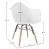 Buy Children's Chair Scandinavian Design - Wooden Legs - Skandiva White 61693 - in the UK