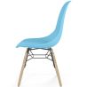 Buy Children's Chair - Scandinavian Design - Wooden Legs - Lumi Light blue 61695 in the United Kingdom