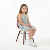 Buy Children Chair - Scandinavian Design - Dark Wooden Legs - Lumi Pink 61699 at MyFaktory