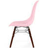 Buy Children Chair - Scandinavian Design - Dark Wooden Legs - Lumi Pink 61699 with a guarantee