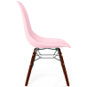 Buy Children Chair - Scandinavian Design - Dark Wooden Legs - Lumi Pink 61699 - in the UK