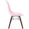 Buy Children Chair - Scandinavian Design - Dark Wooden Legs - Lumi Pink 61699 in the United Kingdom