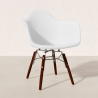 Buy Children Chair - Scandinavian Design - Dark Wooden Legs - Skandiva White 61703 in the United Kingdom