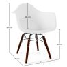 Buy Children's Chair - Scandinavian Design - Dark Wooden Legs - Skandiva White 61703 - in the UK