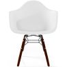 Buy Children's Chair - Scandinavian Design - Dark Wooden Legs - Skandiva White 61703 - in the UK