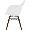 Buy Children Chair - Scandinavian Design - Dark Wooden Legs - Skandiva White 61703 in the United Kingdom