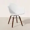 Buy Children Chair - Scandinavian Design - Dark Wooden Legs - Skandiva White 61703 with a guarantee