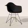 Buy Dining Chair - Scandinavian Design and Black Metal Legs - Skandiva Black 61726 - prices
