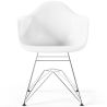 Buy Dining Chair - Scandinavian Design and Metal Legs - Skandiva White 61727 - in the UK