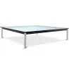 Buy Glass Coffee Table SQUAR - 70cm Steel 13298 - in the UK