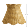 Buy Rattan Ceiling Lamp – Natural Style Pendant Lamp – Sabah Natural 61729 in the United Kingdom