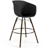 Buy Bar Stool - Scandinavian Style - Dark Wood Legs - Nubre Pastel blue 61733 home delivery