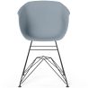 Buy Dining Chair - Scandinavian Style - Black Legs - Mangri Light grey 61731 - in the UK