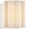 Buy Wall Lamp with Fabric Shade and Aged Gold Structure - Gildora White 61744 in the United Kingdom