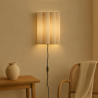 Buy Wall Lamp with Fabric Shade and Aged Gold Structure - Gildora White 61744 at MyFaktory