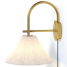 Buy Vintage Gold Wall Lamp with Plug and Switch - Lumella Brass 61745 - prices