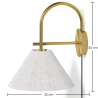 Buy Vintage Gold Wall Lamp with Plug and Switch - Lumella Brass 61745 in the United Kingdom