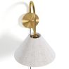 Buy Vintage Gold Wall Lamp with Plug and Switch - Lumella Brass 61745 - in the UK
