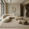 Buy Large Contemporary and Modern Design Rug - Beige (300x400 cm) - Santorini Beige 61750 - prices